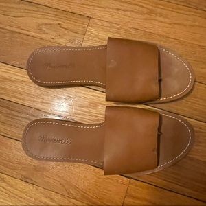 Madewell Boardwalk 8.5 brown leather sandals